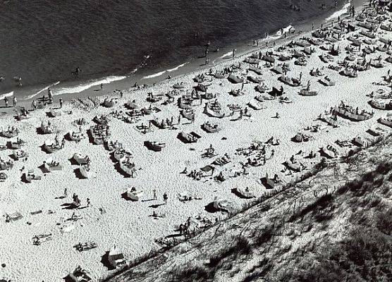 Fot. Z. Grabowiecki - plaża we Władysławowie (30.08.1989)