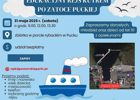 Grafika Rejs kutrem po Zatoce Puckiej
